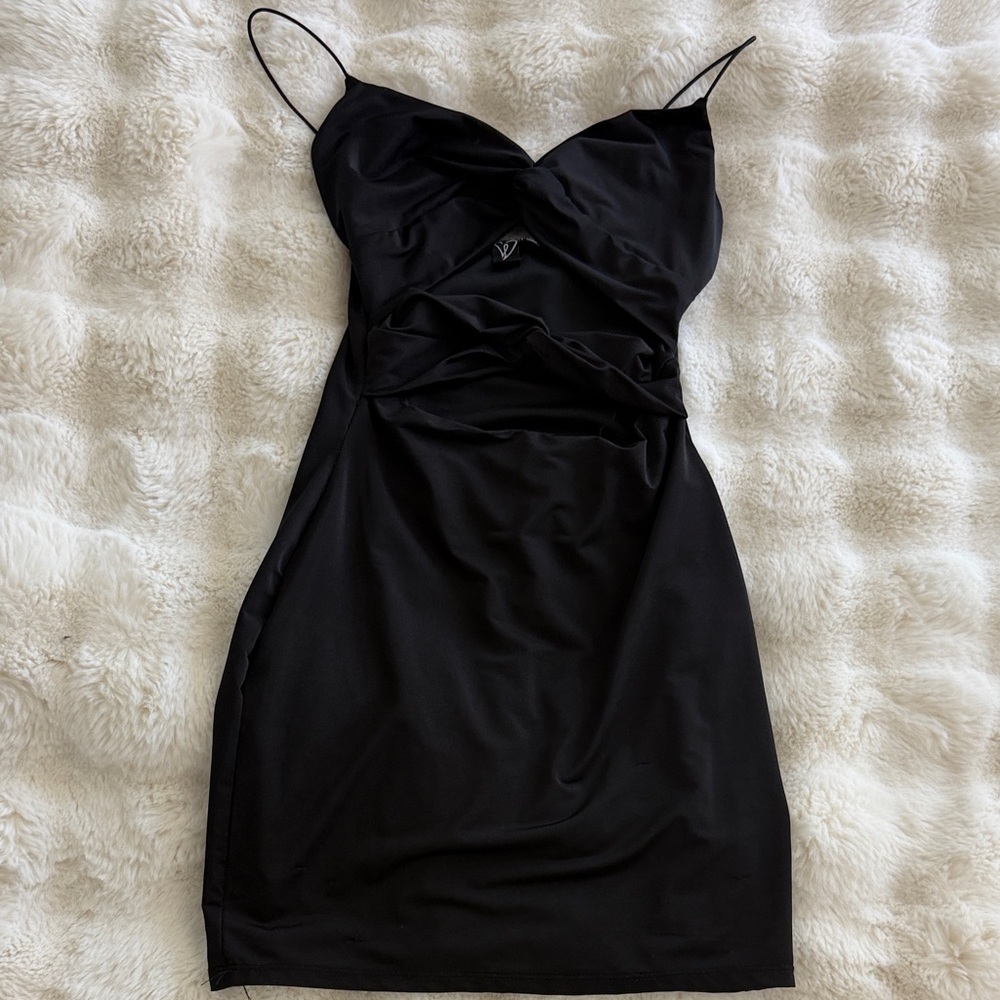 Black Dress with Spaghetti Straps